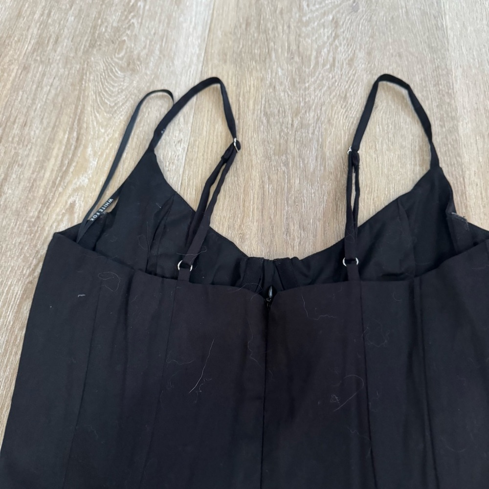 White Fox Boutique Black Button-Front Mini Dress - Picture 7 of 7
